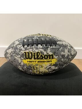 Like New Wilson Heat Seeker Football Junior Size Camo NFL 2015